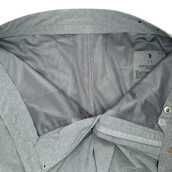 Fairway & Greene Men’s Golf Tech Shorts - Size 36, Fully Lined, Grey - Picture 4 of 7